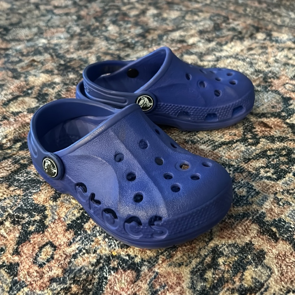 Blue Toddler Crocs, size 8/9